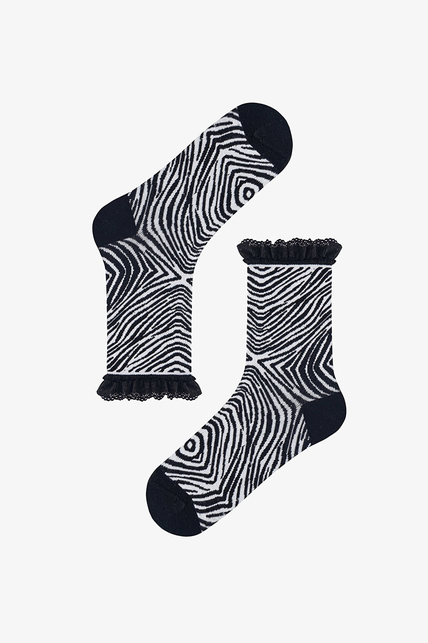 Zebra Lace Soket Çorap