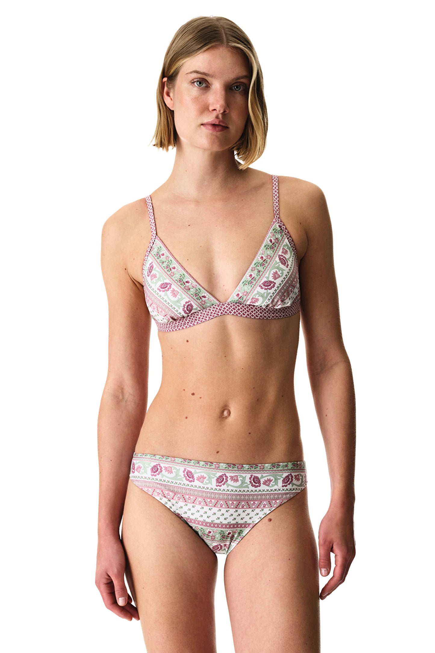 Renkli Liriane Üçgen Fit Bikini Üstü