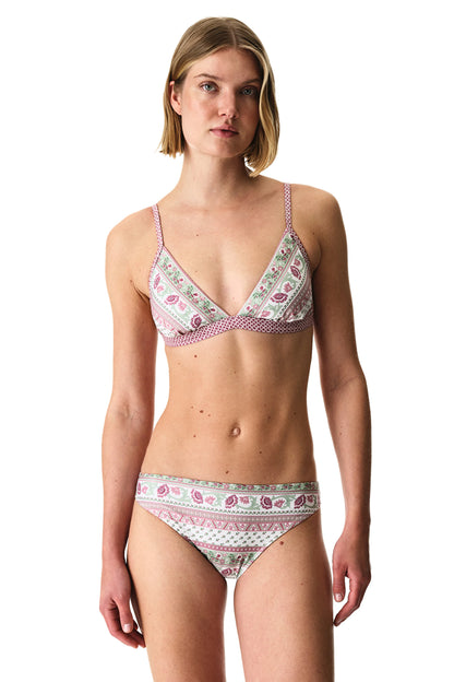 Renkli Liriane Üçgen Fit Bikini Üstü