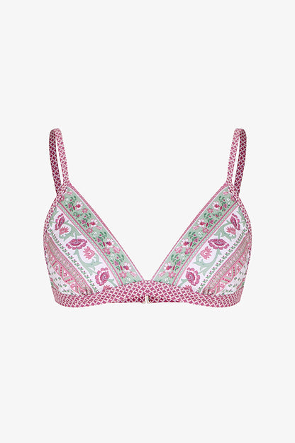 Renkli Liriane Üçgen Fit Bikini Üstü