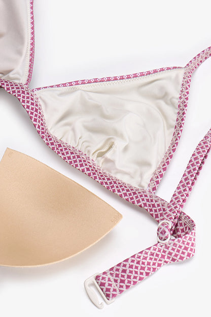 Renkli Liriane Üçgen Fit Bikini Üstü