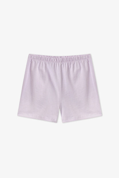 Lila Kız Çocuk Picnic Pamuklu 2'li Pijama Takımı