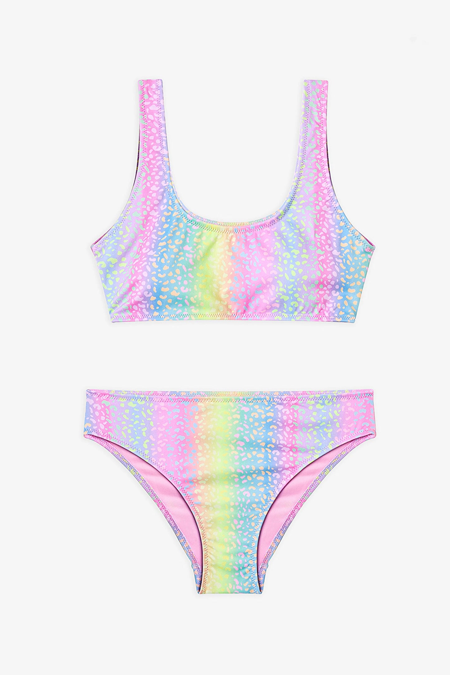 Renkli Genç Kız Energy Halter Bikini Takımı