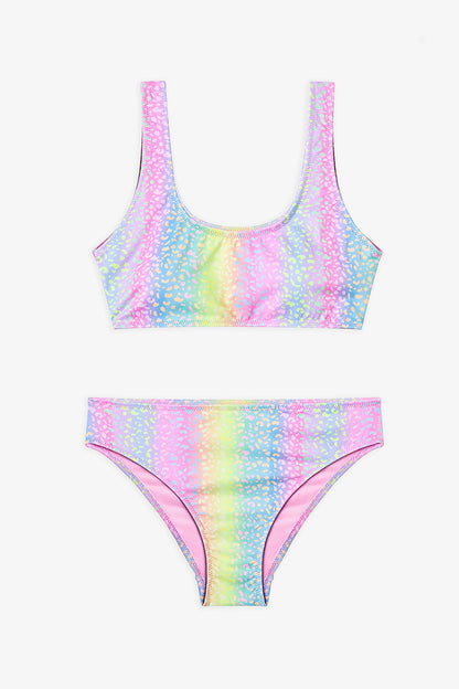 Renkli Genç Kız Energy Halter Bikini Takımı