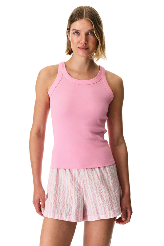 Pembe Mira Pamuklu Şortlu Pijama Takımı