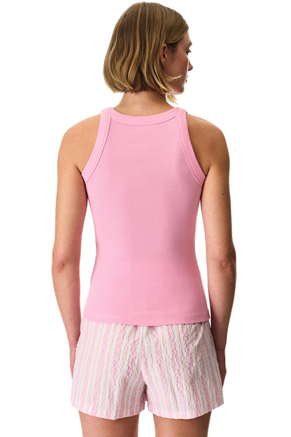 Pembe Mira Pamuklu Şortlu Pijama Takımı