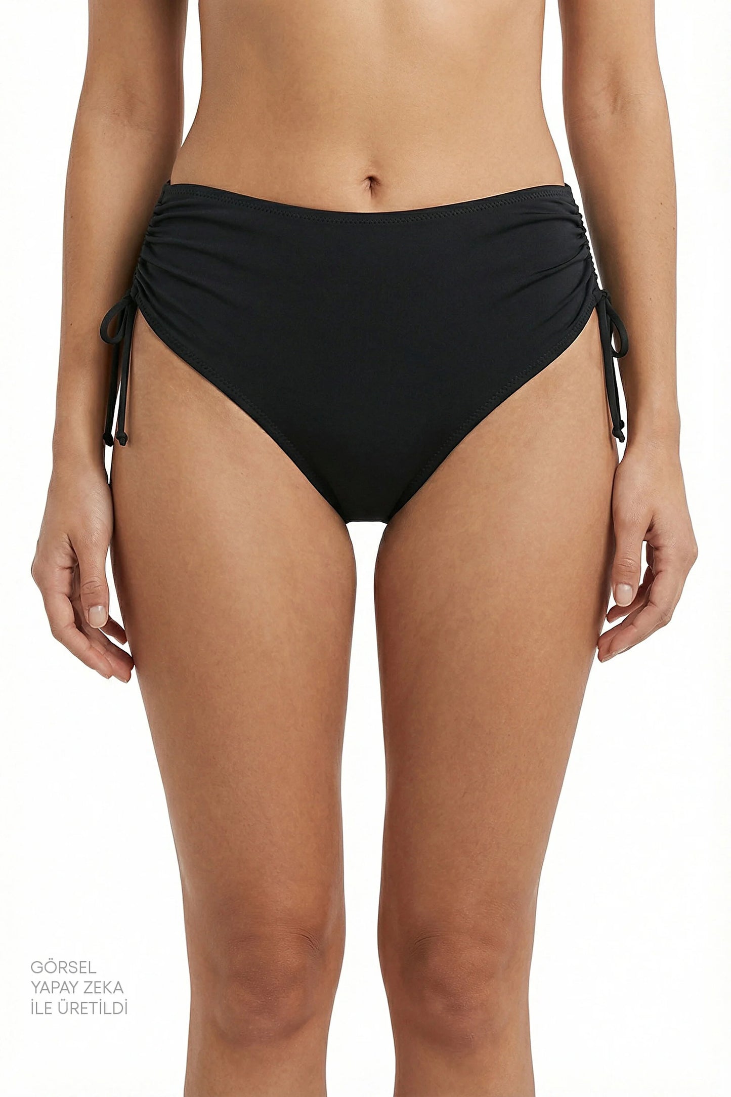 Siyah High Ring Bikini Altı