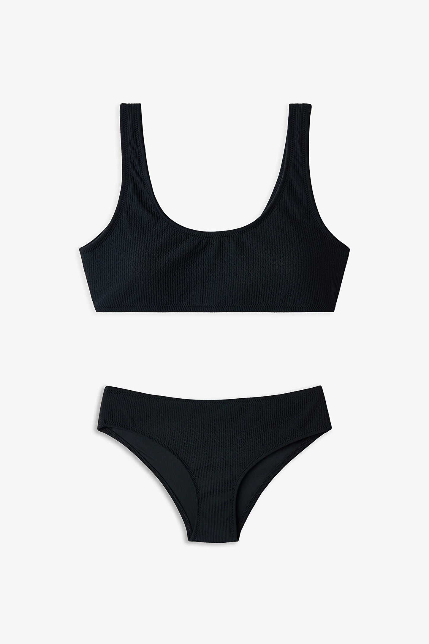 Siyah Genç Kız Black Halter Bikini Takımı