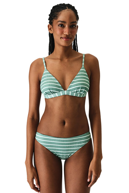Renkli Maela Üçgen Fit Bikini Üstü
