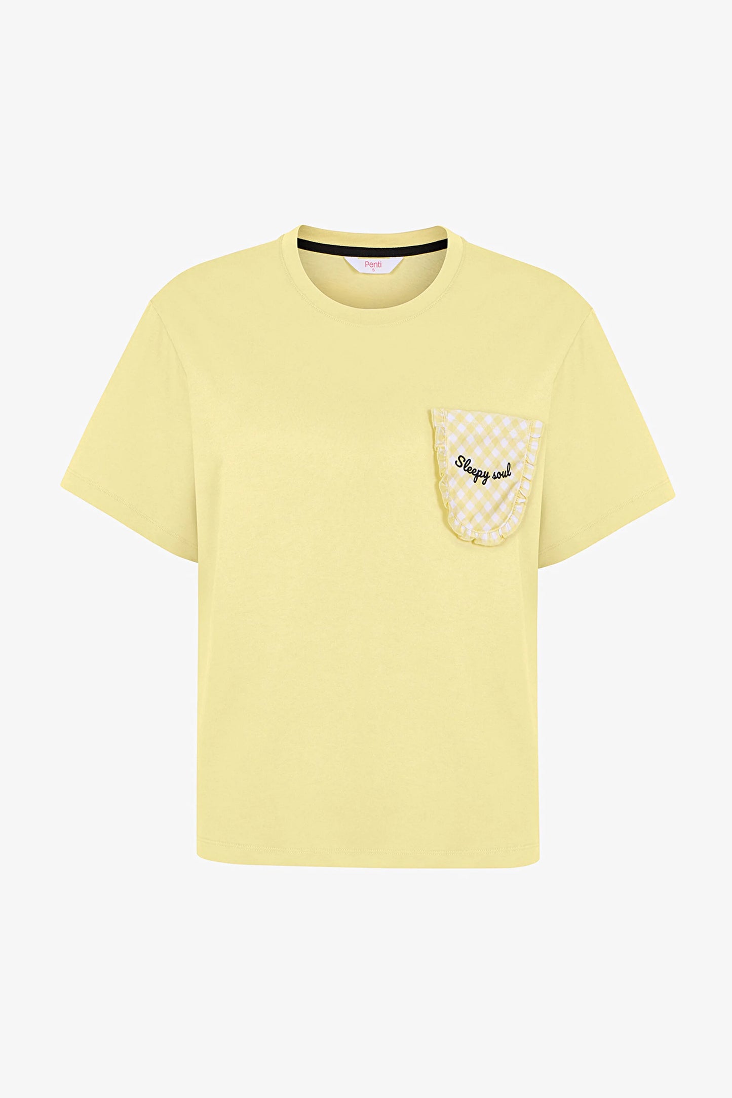 Açık Sarı Sleepy Soul Pamuklu Pantolon Pijama Takımı