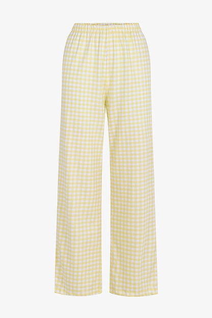Açık Sarı Sleepy Soul Pamuklu Pantolon Pijama Takımı