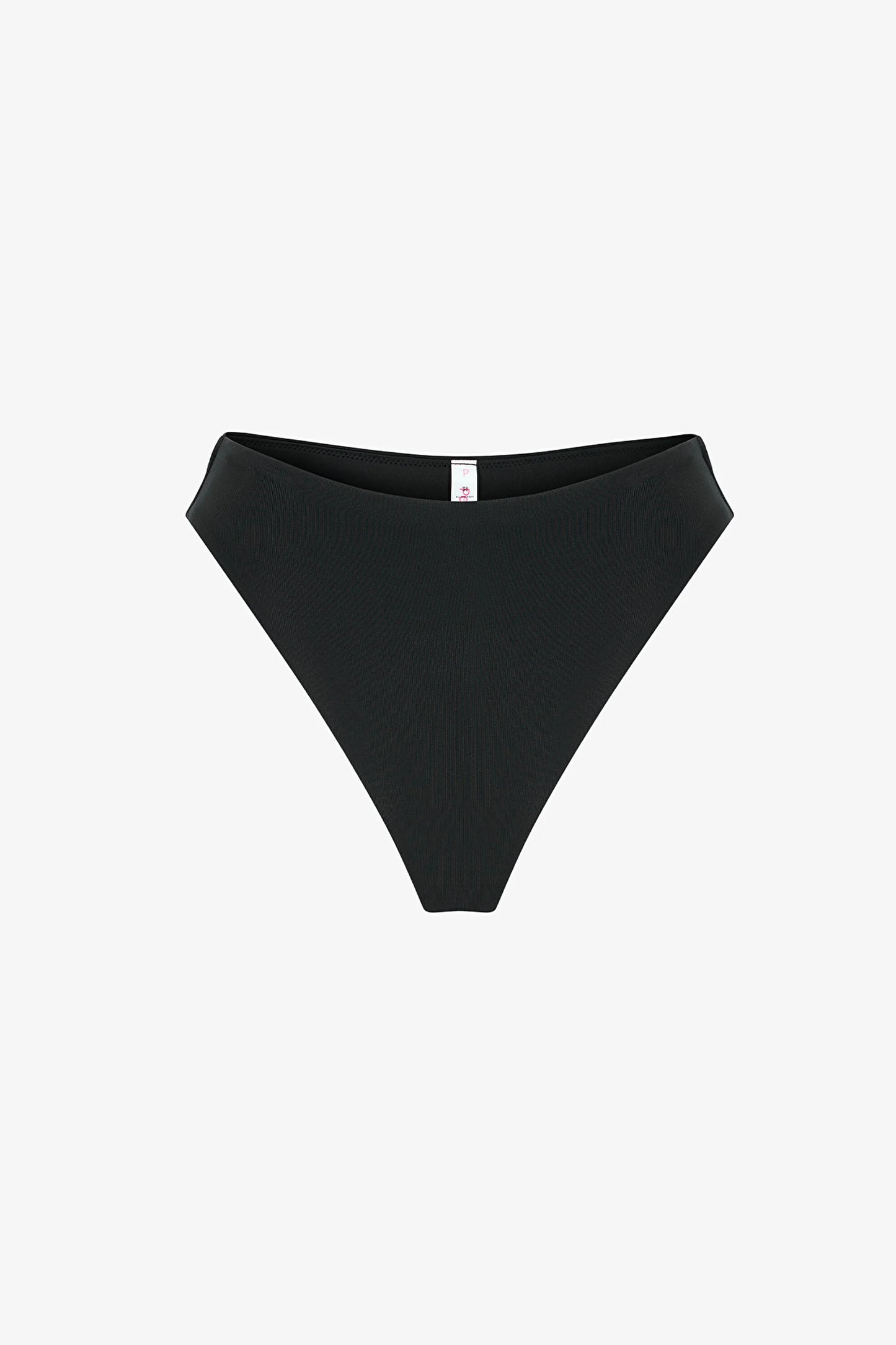 Siyah High Leg Slip Bikini Altı