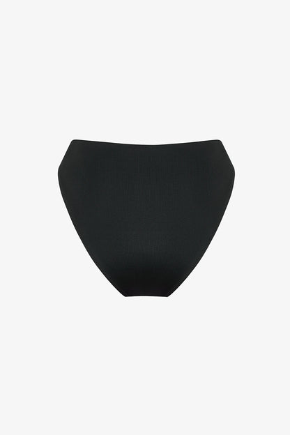 Siyah High Leg Slip Bikini Altı