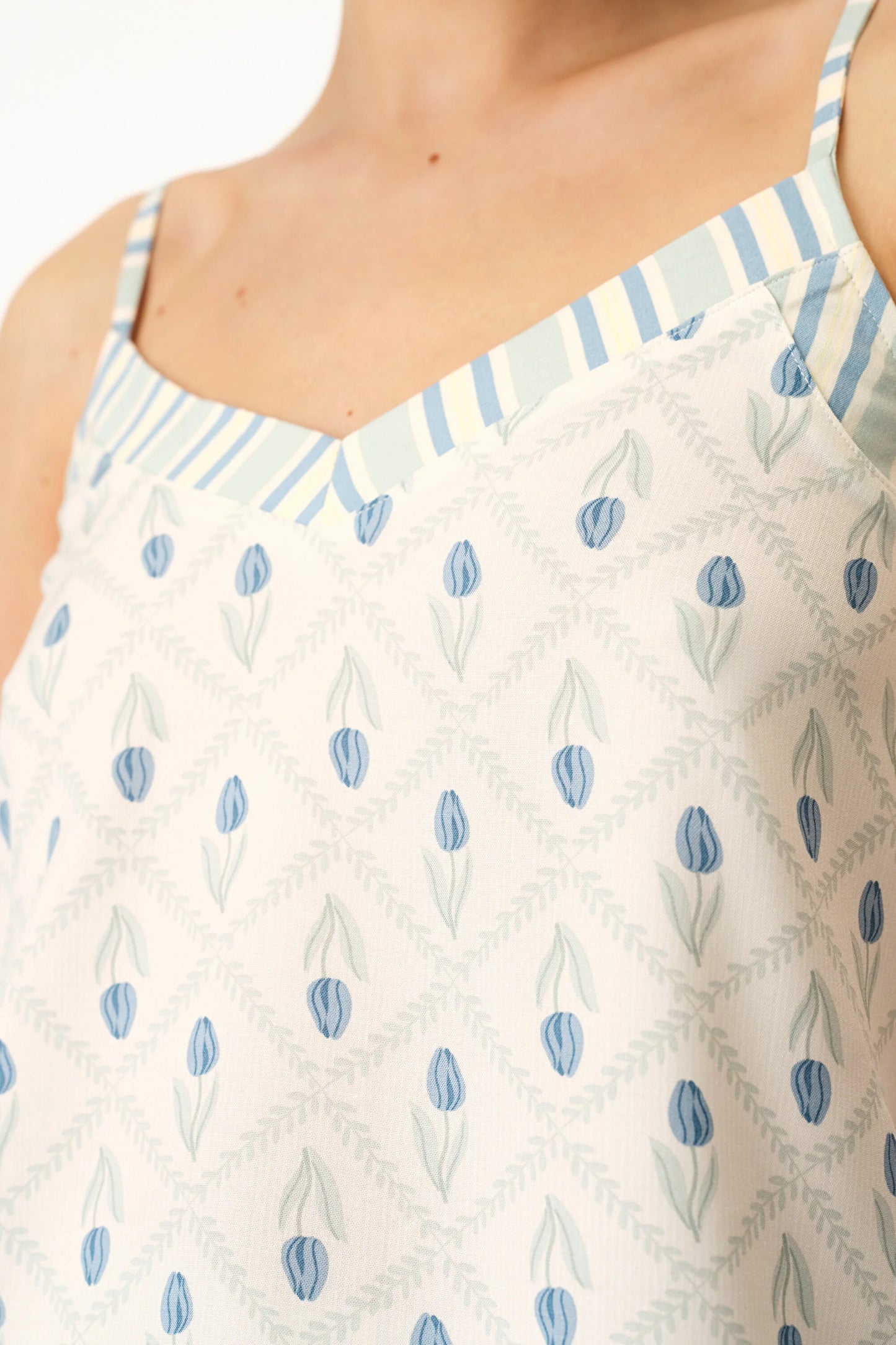 Renkli Serenity Floral Atlet Pijama Üstü