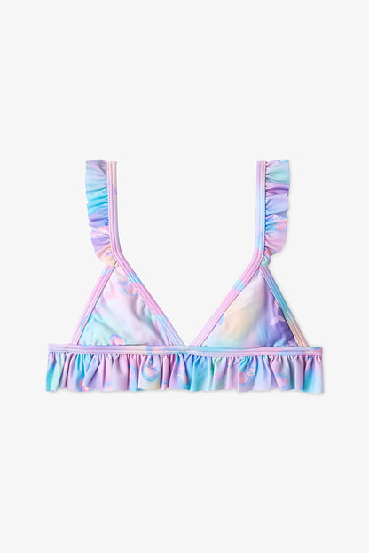 Renkli Kız Çocuk Mermaid Üçgen Bikini Takımı