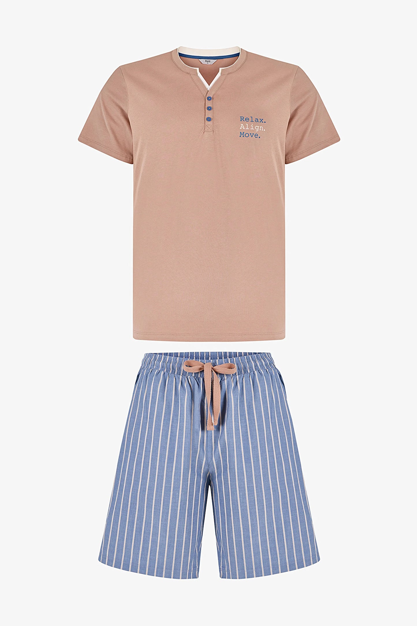 Erkek Renkli Desert Sand Pijama Takımı