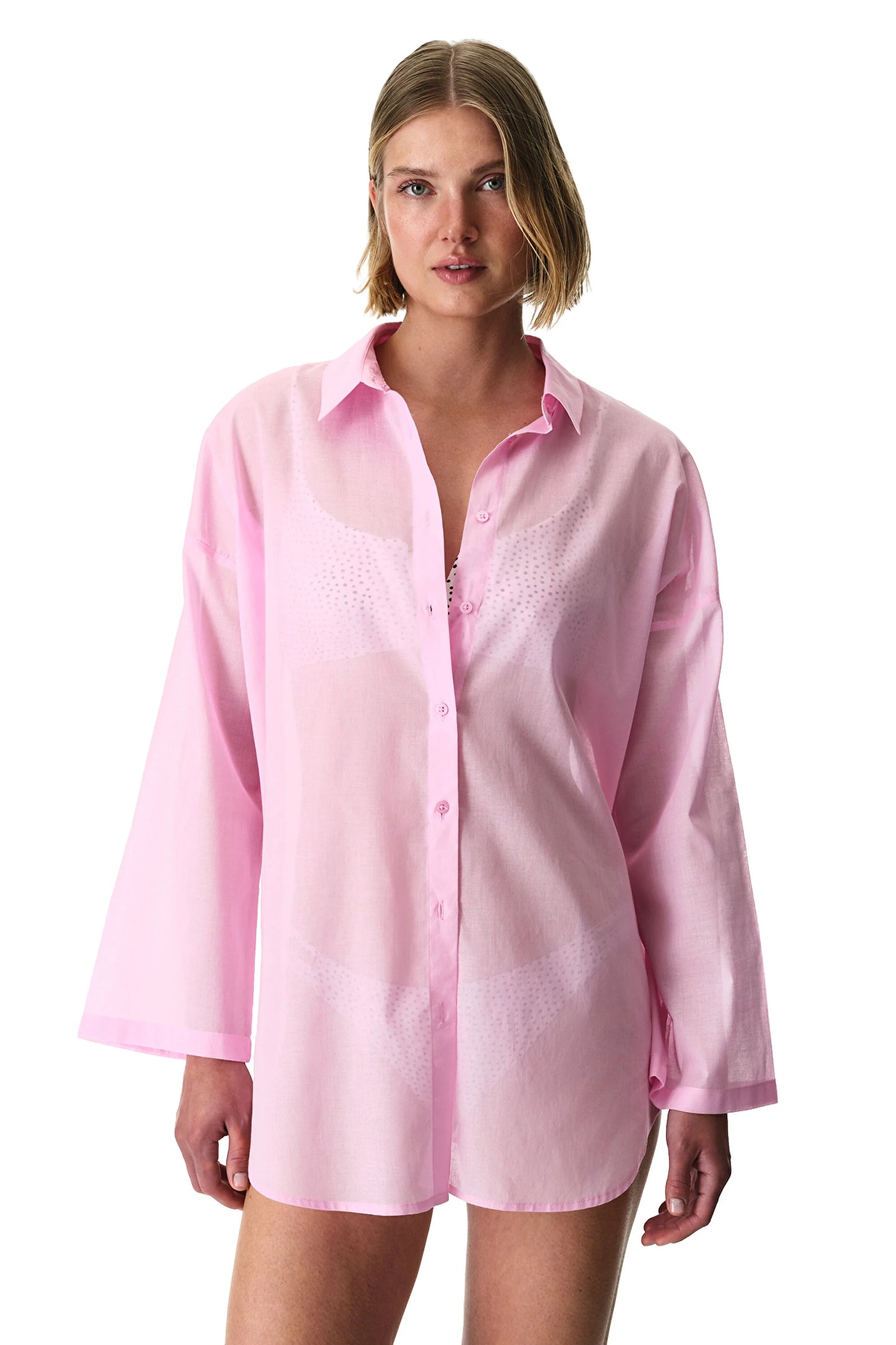 Pembe Gaia Gömlek
