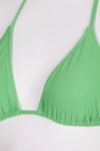 Pastel Yeşili Aida Üçgen Bikini Üstü