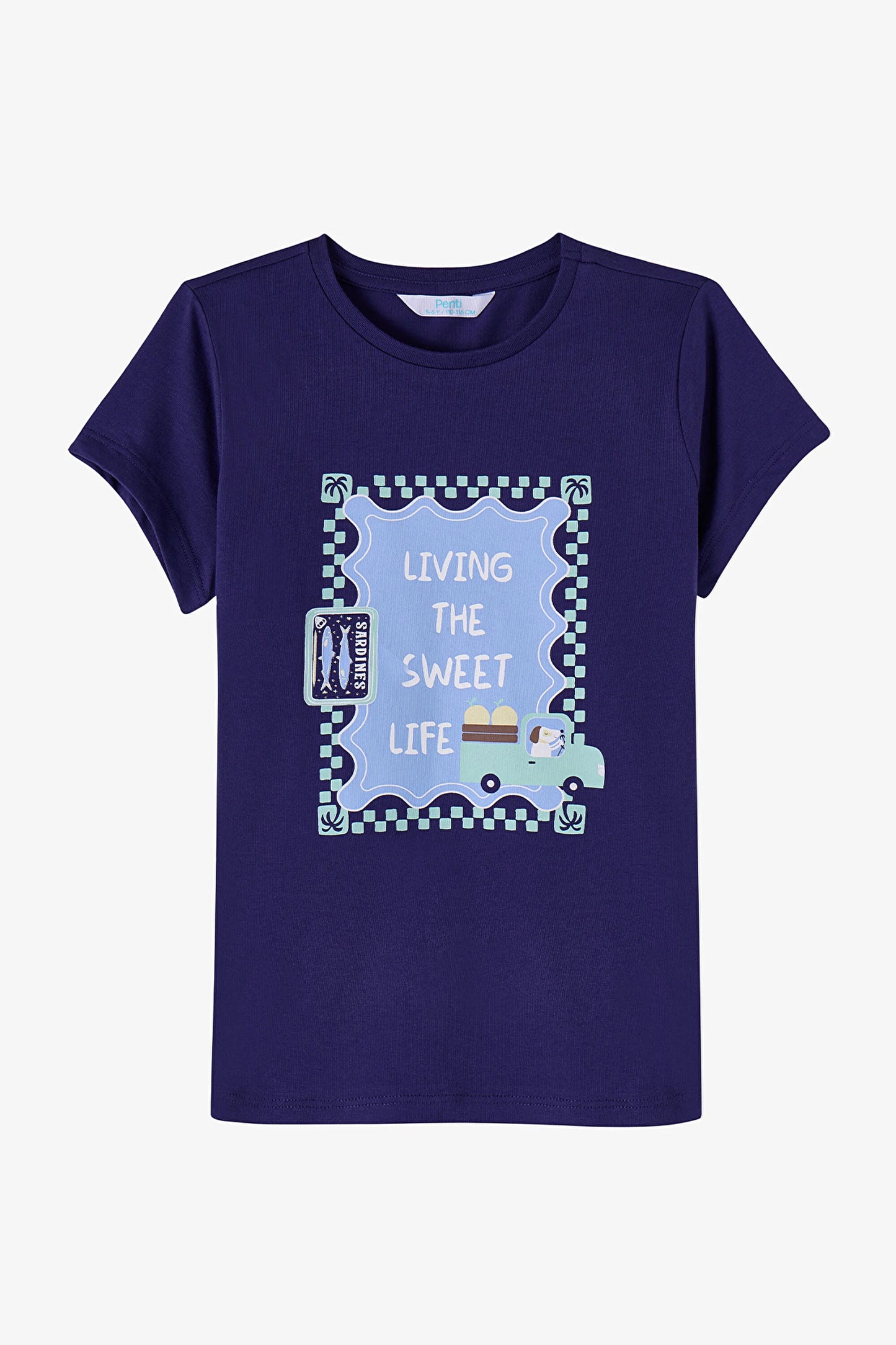 Mavi Erkek Çocuk Blue Waves Pamuklu 2'li Pijama Takımı