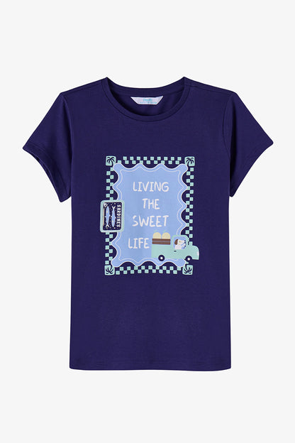 Mavi Erkek Çocuk Blue Waves Pamuklu 2'li Pijama Takımı