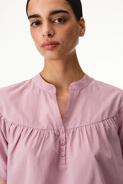 Pembe Petal Pamuklu Şortlu Pijama Takımı
