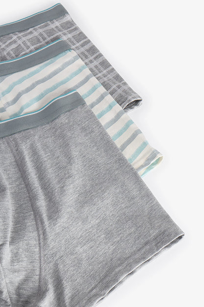 Erkek Renkli Soft Grid Çoklu Boxer