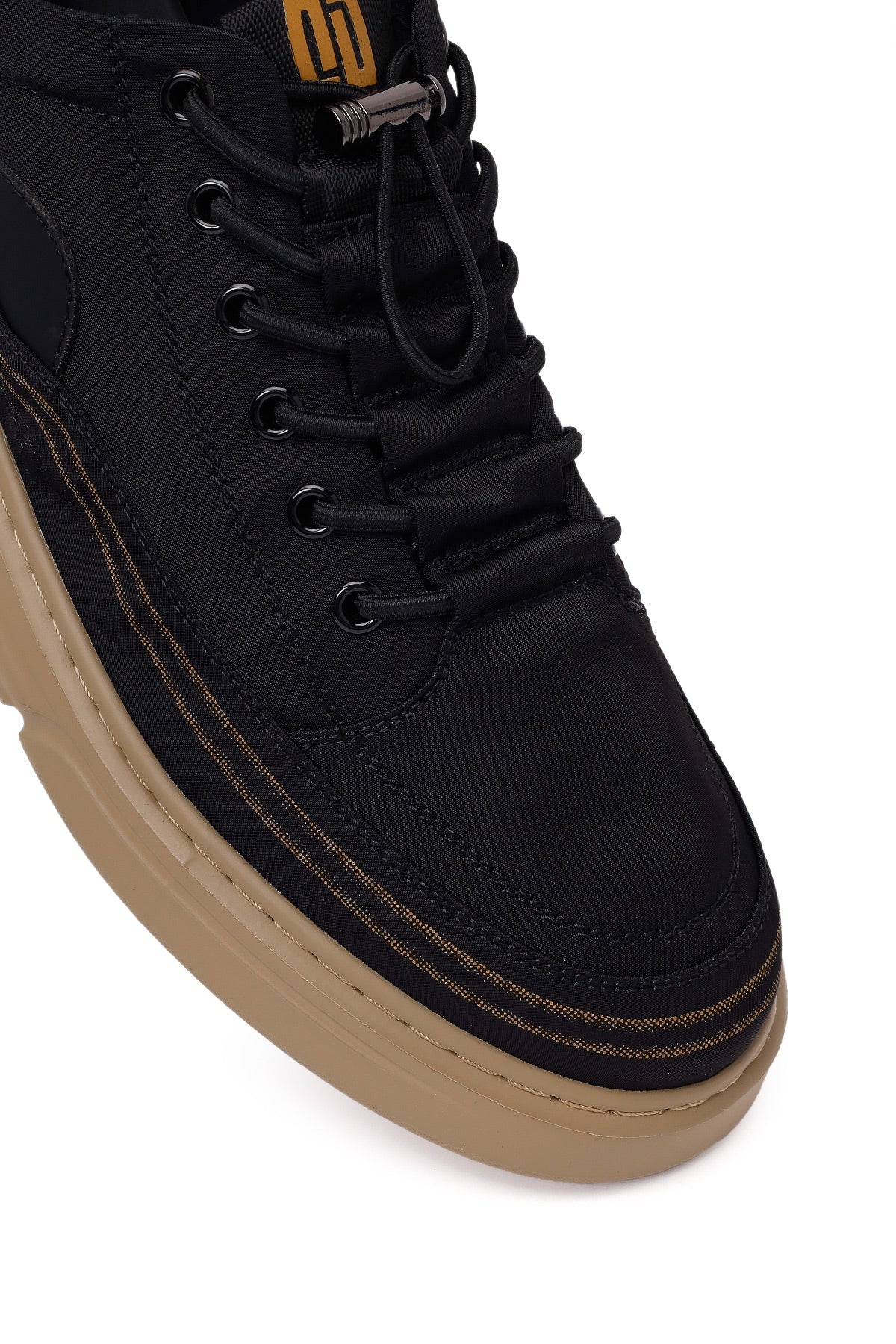 Derimoz Zero Erkek Siyah Bağcıklı Kumaş Sneaker