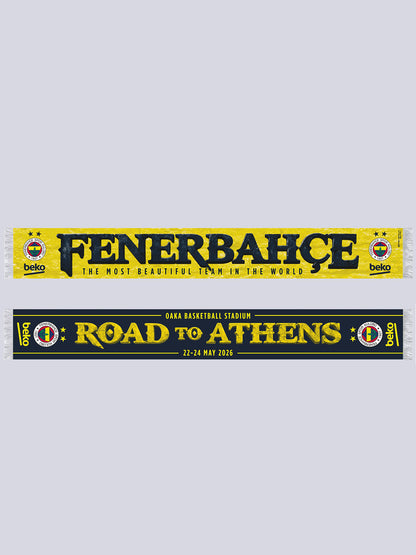 Fenerbahçe Lacivert Basketbol Final Four 2026 Unisex Şal