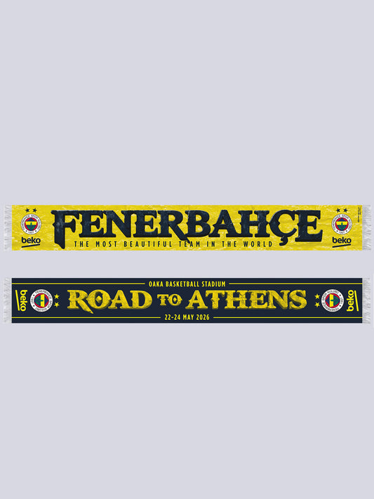 Fenerbahçe Lacivert Basketbol Final Four 2026 Unisex Şal