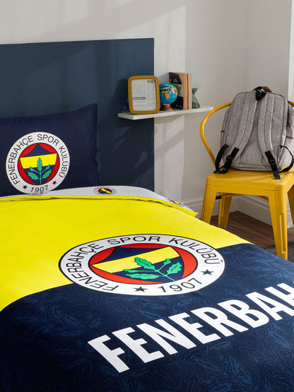 Fenerbahçe Sarı Lacivert Efsane Tek Kişilik Nevresim Takımı 120cm