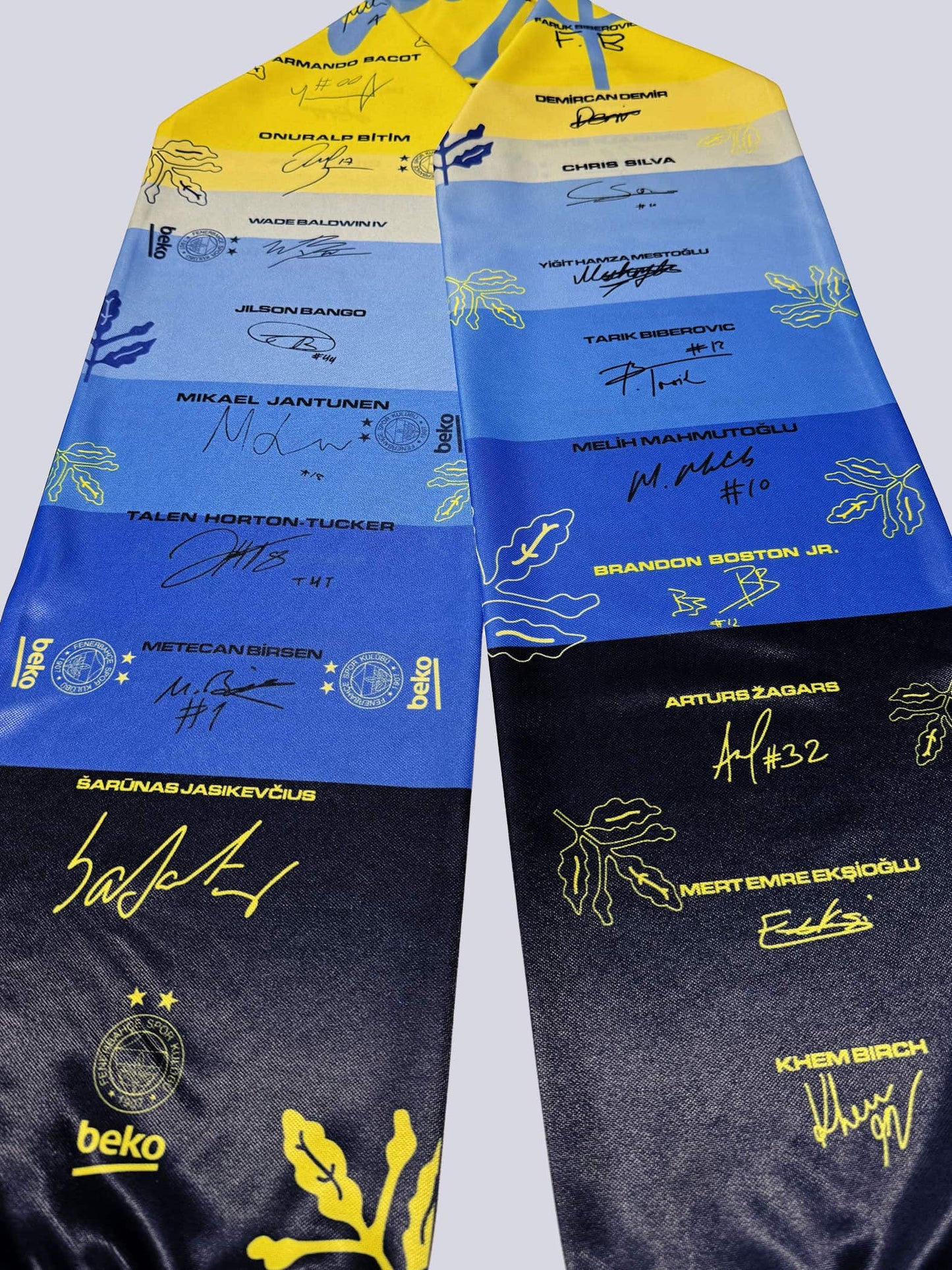 Fenerbahçe Lacivert Basketbol Imzalı Unisex Şal