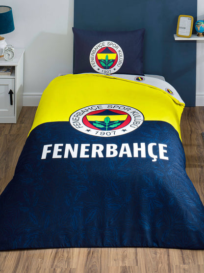 Fenerbahçe Sarı Lacivert Efsane Tek Kişilik Nevresim Takımı 100cm