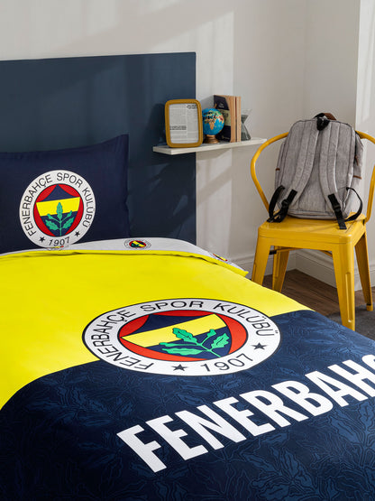 Fenerbahçe Sarı Lacivert Efsane Tek Kişilik Nevresim Takımı 100cm