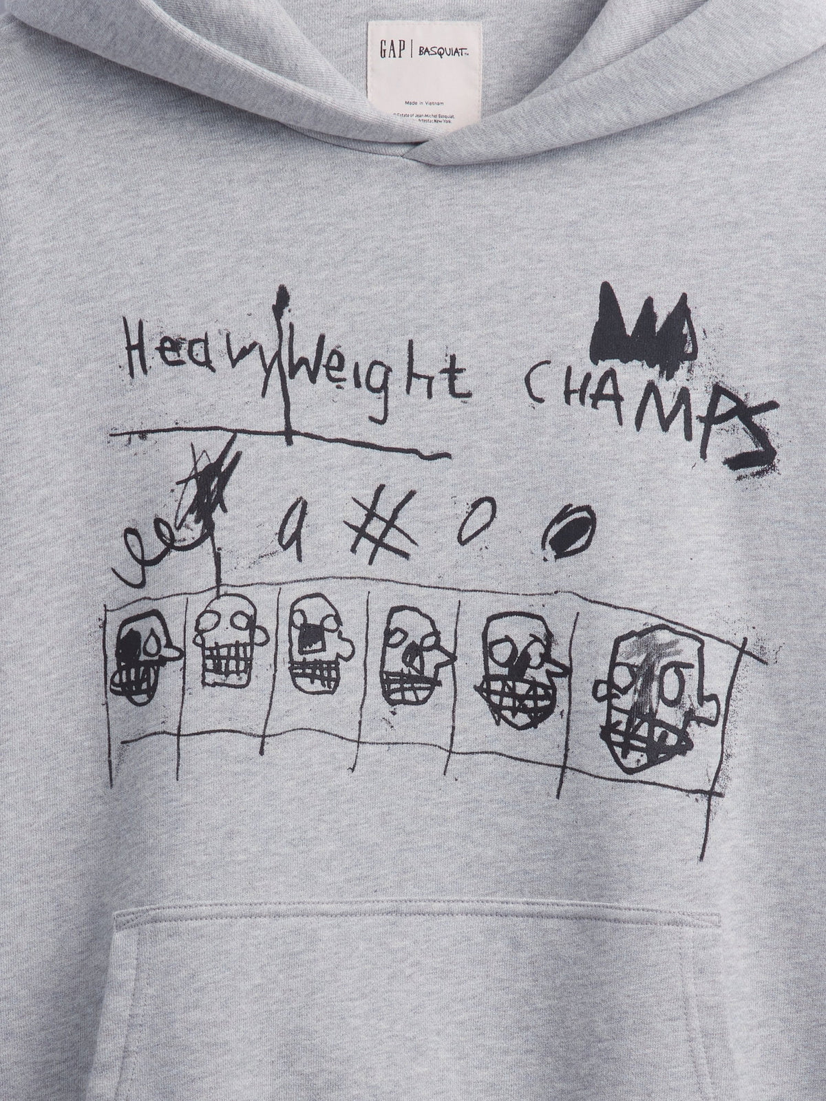 Gri Jean-michel Basquiat Heavyweight Sweatshirt
