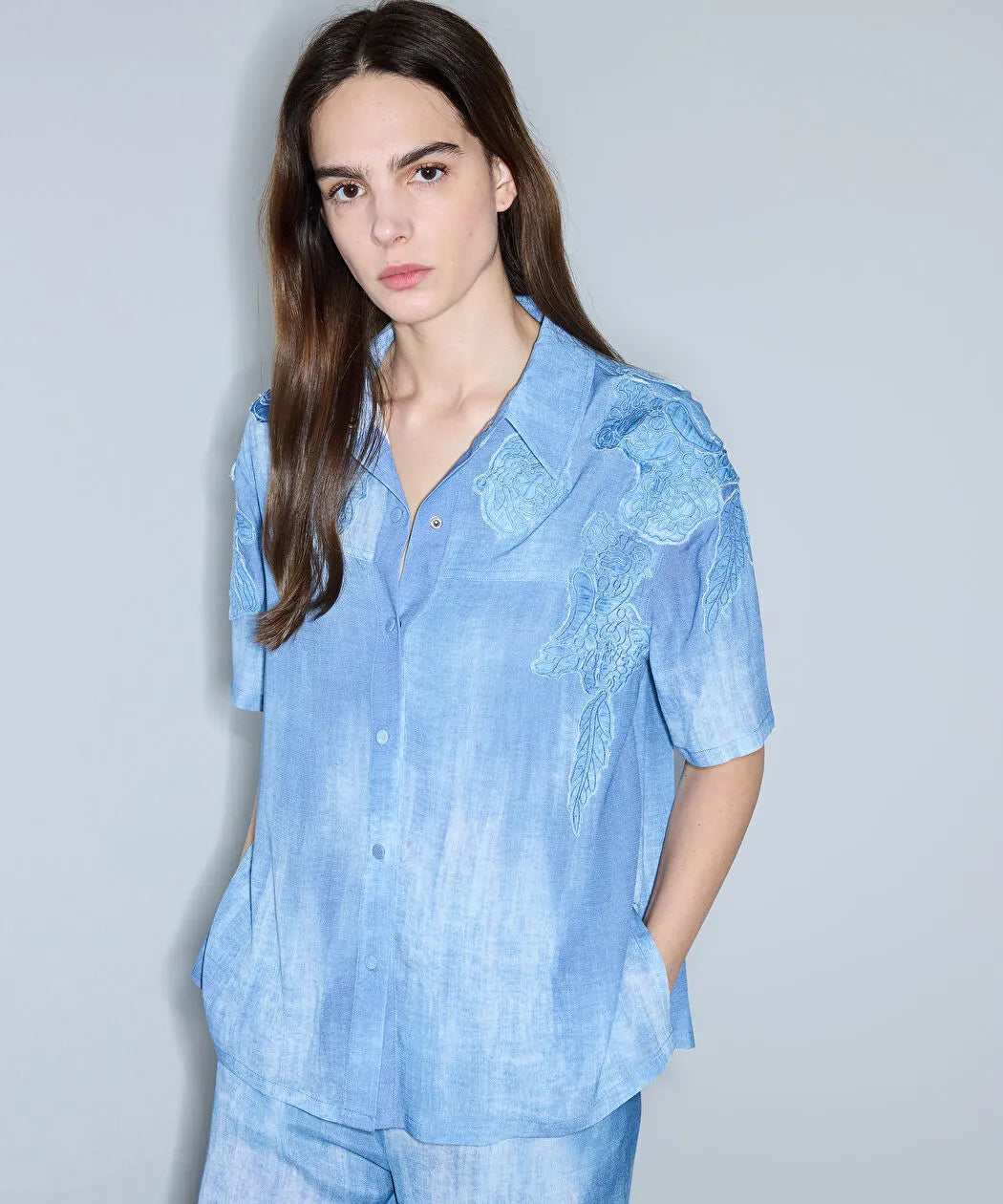 Mavi Denim Görünümlü Baskılı Ceket Is1260005088629 | Ipekyol