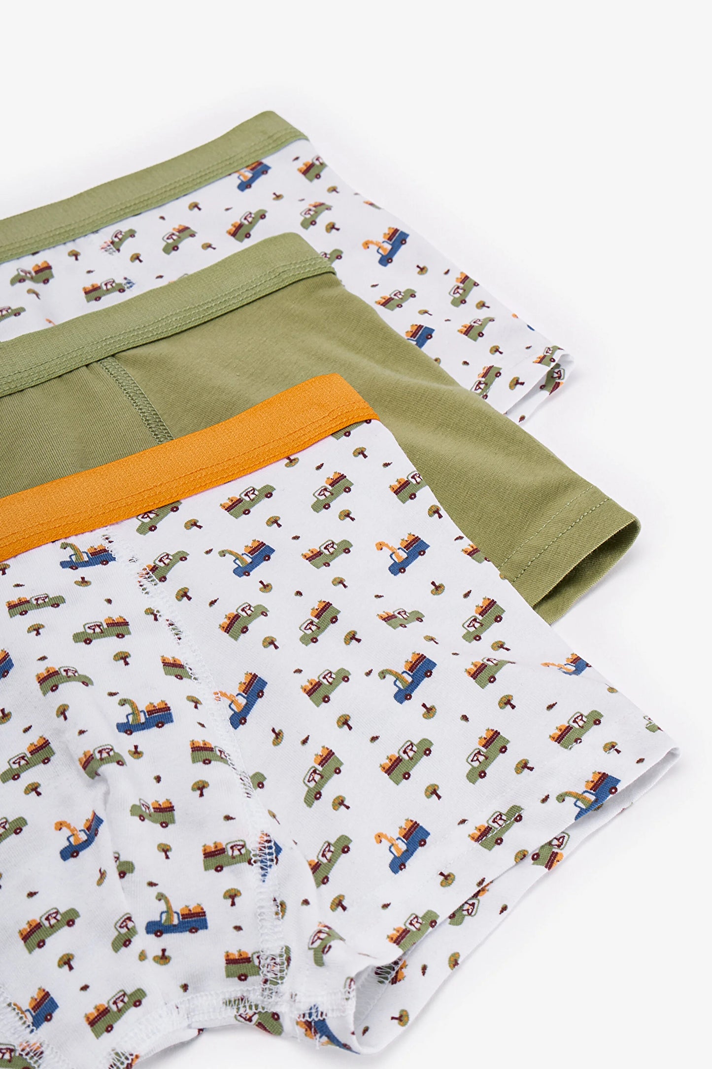 Haki Erkek Çocuk Dino In The Field 3'lü Boxer