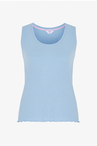 Mavi Ella Solid Atlet Pijama Üstü