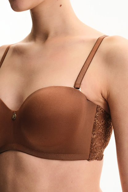 Kahverengi Lotus Essentials Balenli Sütyen