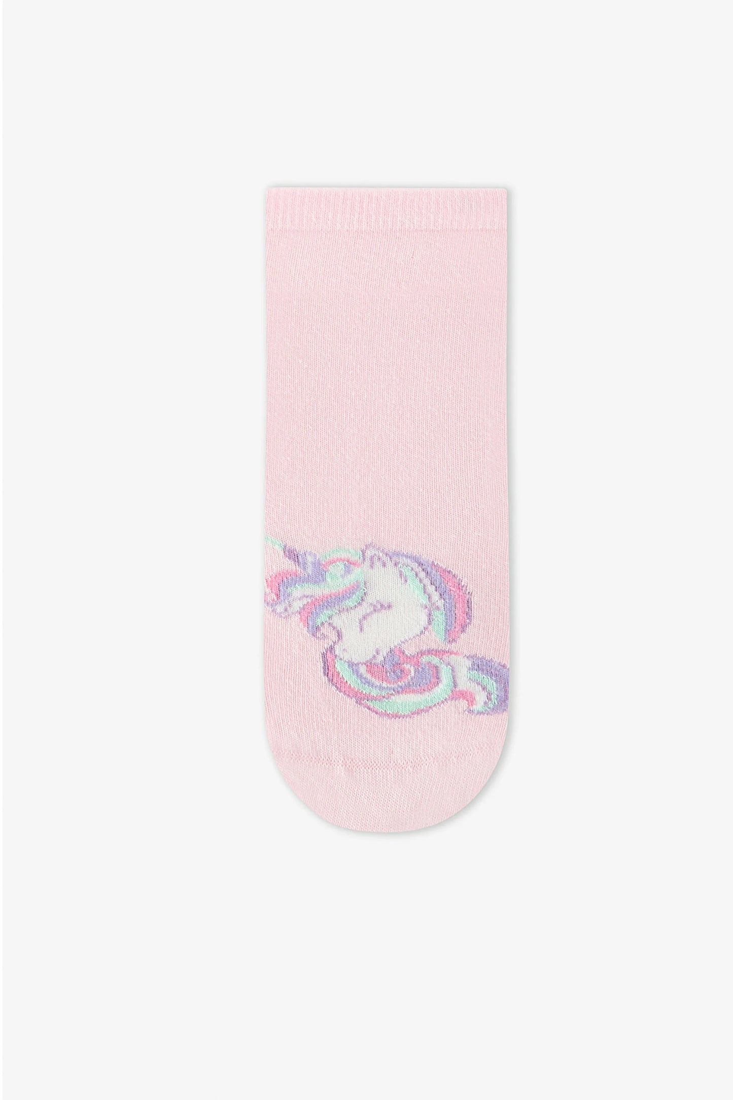 Renkli Kız Çocuk Cutie Unicorn 4'lü Soket Çorap