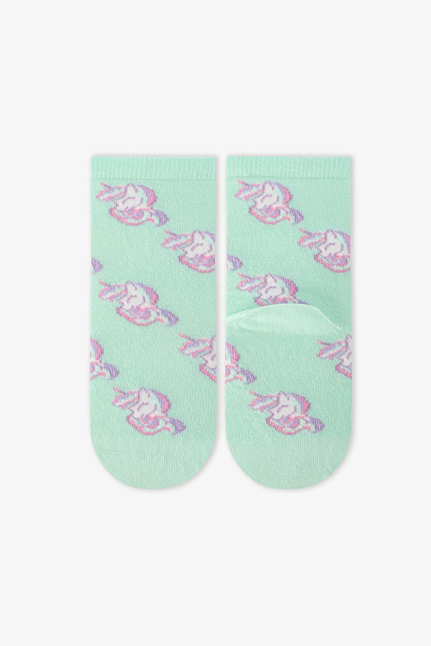 Renkli Kız Çocuk Cutie Unicorn 4'lü Soket Çorap