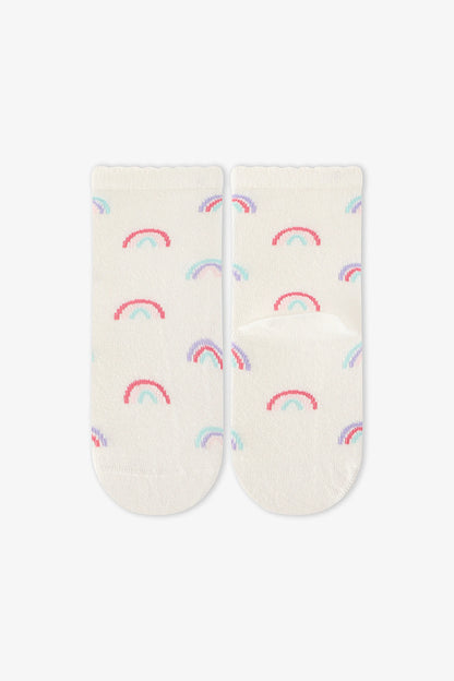 Renkli Kız Çocuk Cutie Unicorn 4'lü Soket Çorap