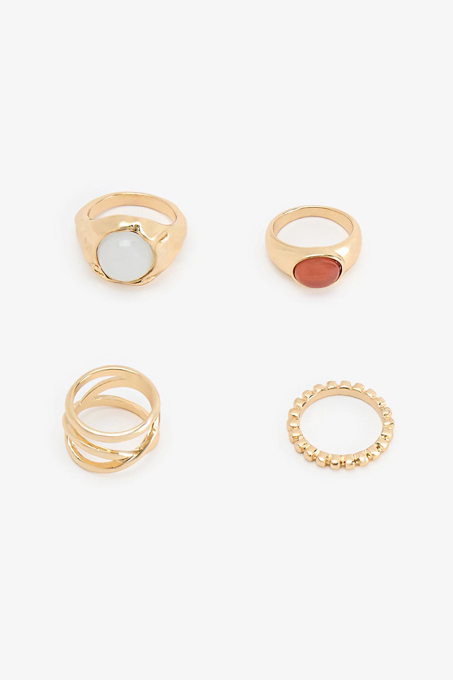 Altın Rengi Lola Yüzük Seti