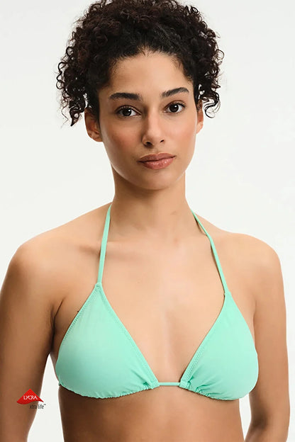 Mint Yeşili Üçgen Bikini Üstü