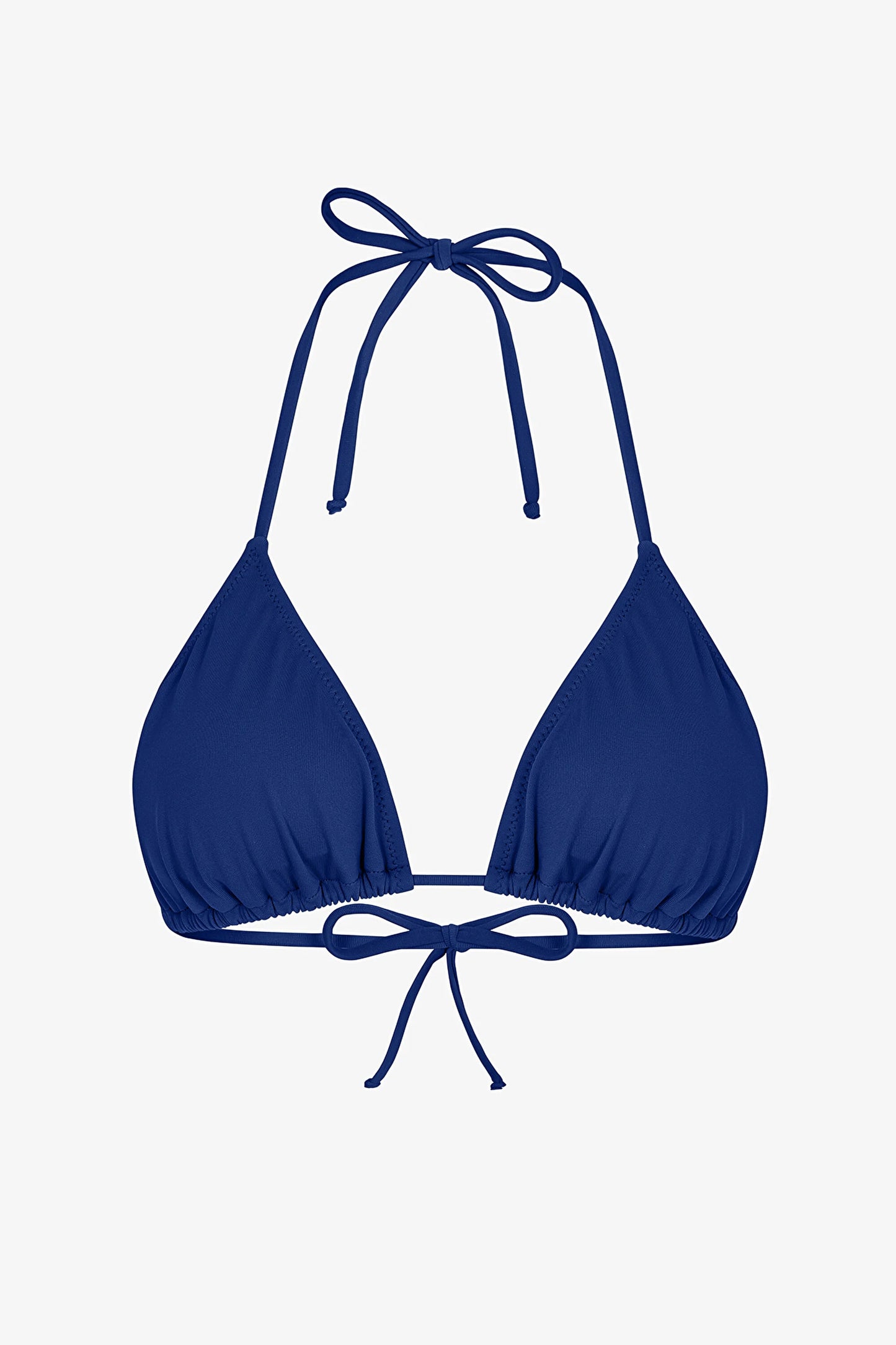Lacivert Üçgen Bikini Üstü
