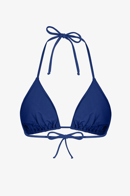 Lacivert Üçgen Bikini Üstü