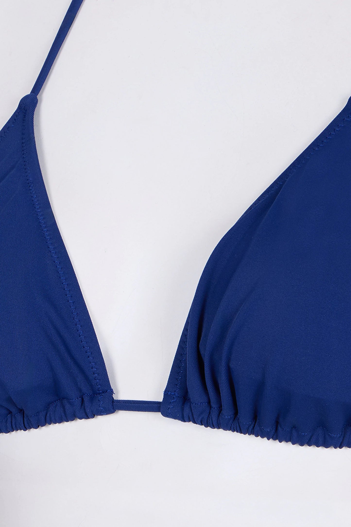 Lacivert Üçgen Bikini Üstü