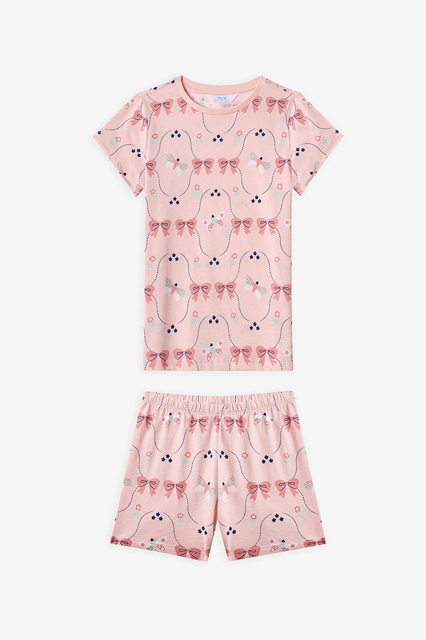 Mint Yeşili Kız Çocuk In The Garden Pamuklu 2'li Pijama Takımı