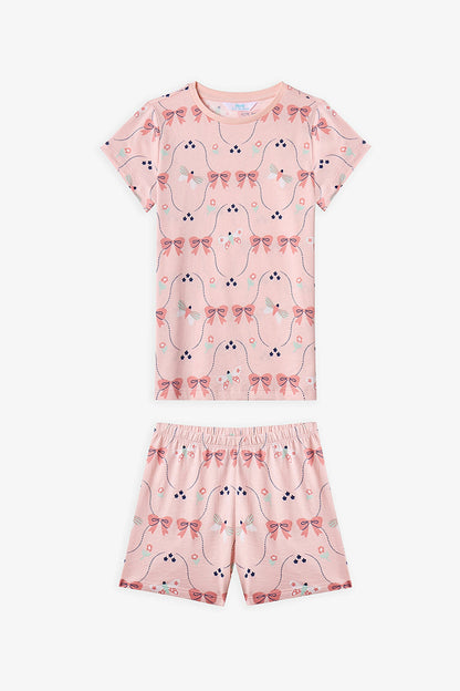 Mint Yeşili Kız Çocuk In The Garden Pamuklu 2'li Pijama Takımı