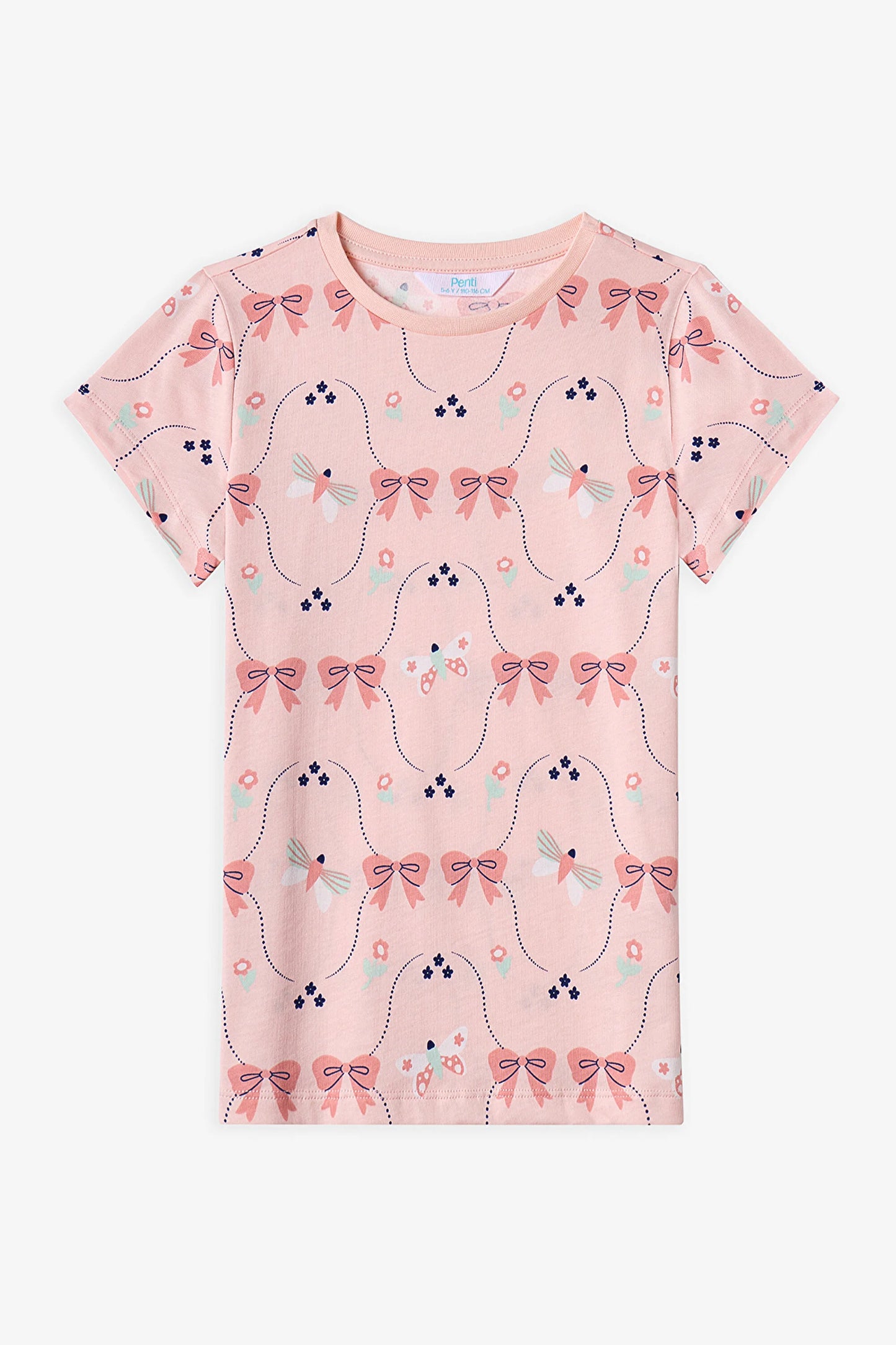 Mint Yeşili Kız Çocuk In The Garden Pamuklu 2'li Pijama Takımı