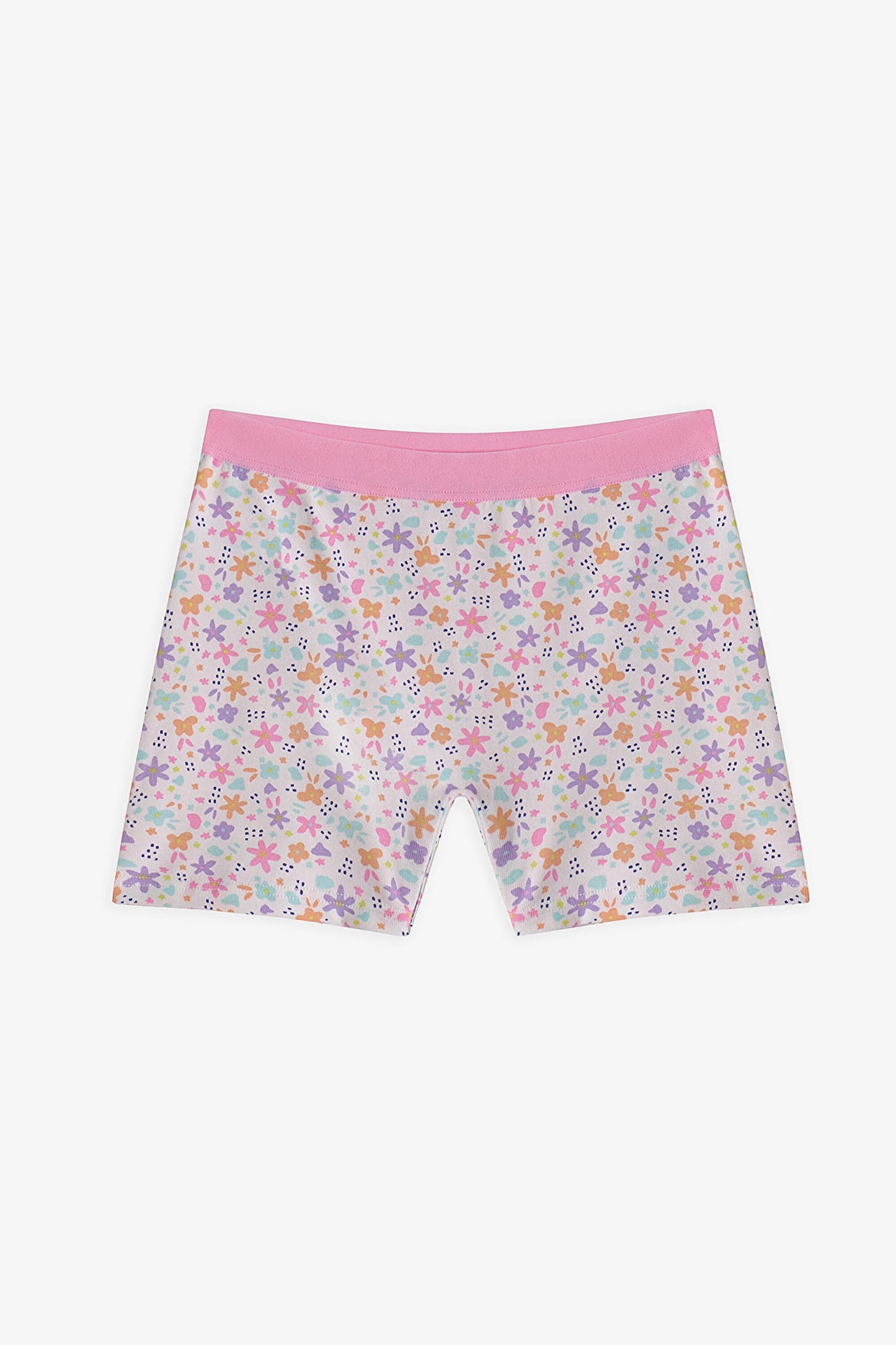 Pembe Kız Çocuk Popflower 2'li Boxer